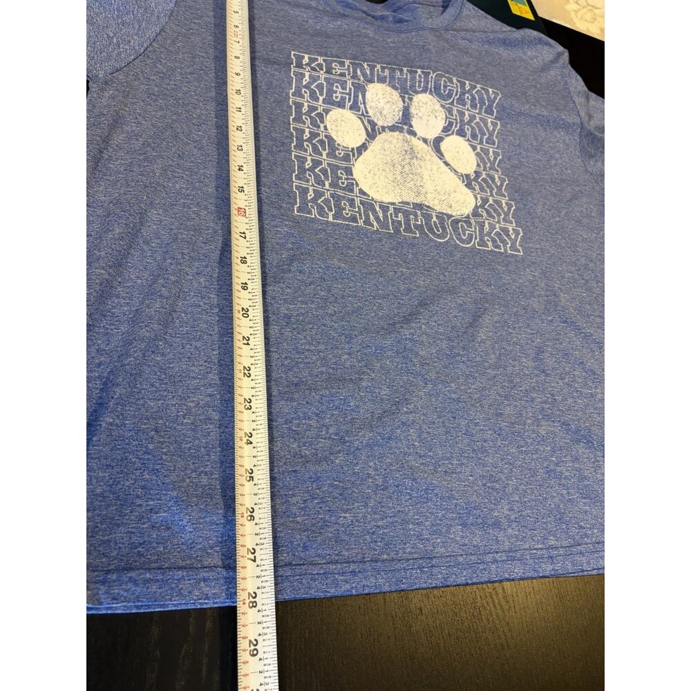 Kentucky Wildcats T Shirt Adult 2XL Blue Paw Print Graphic Short Sleeve Dri Fit - Picture 5 of 5